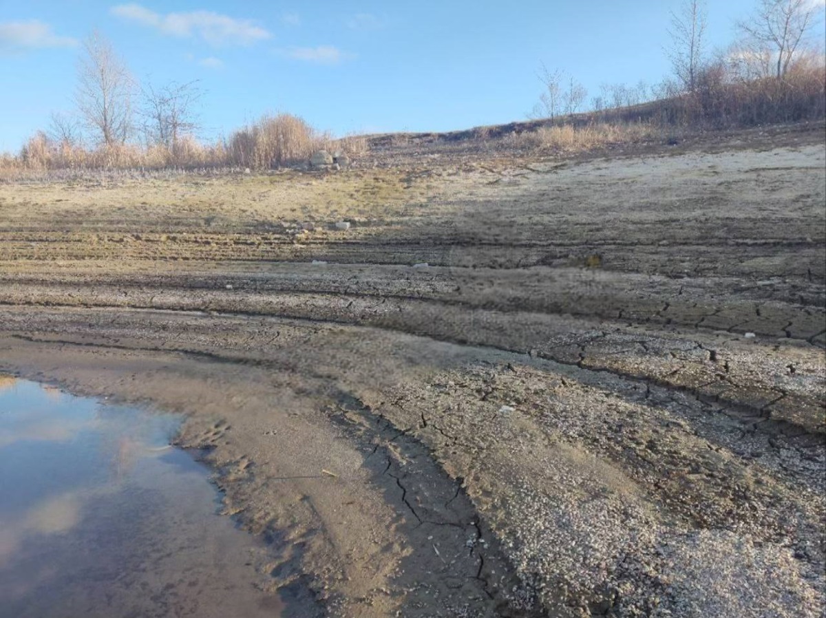 Новини України - Кам'янське водосховище критично обміліло