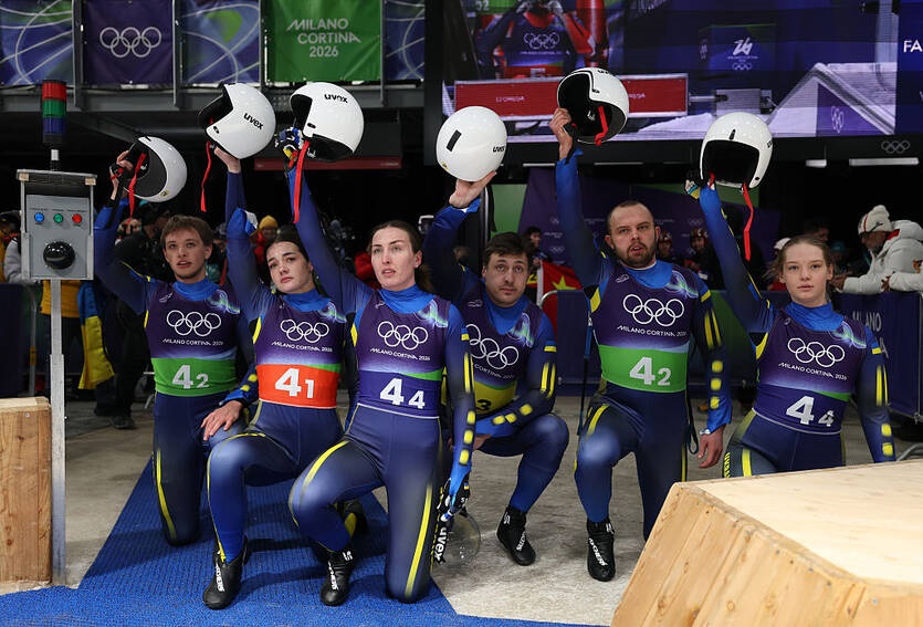 У змішаній естафеті на санях Україна на Олімпіаді в Італії стала шостою